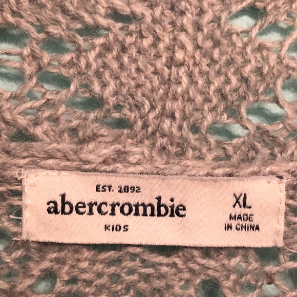 Abercrombie Kids Girls Sweater, Gray Size XL - Picture 4 of 5